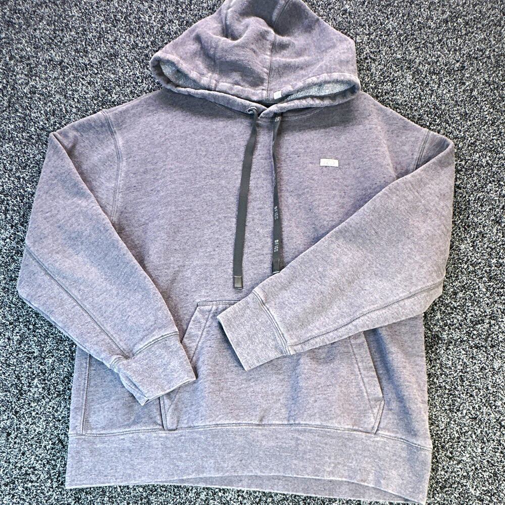 FIGS Men's Gray Pullover Hooded Fleece Hoodie w/ Pockets Drawstring M